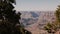 Beautiful panoramic background shot of epic sunny mountains at amazing Grand Canyon national park observation view point