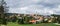 Beautiful panoramic pastoral view on Velike Lasce town