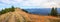 beautiful panoramic ridgeway Brauneck mountain, Lenggries