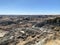 A beautiful panoramic view of the badlands in Dinosaur provincial park, Alberta, Canada.  Full of valleys of hoodoos and coulees.