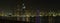 Beautiful panoramic view of Dubai at night time, UAE United Arab