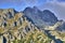 Beautiful panoramic view of the High Tatras mountains in the early autumn, Slovakia