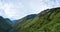 Beautiful panoramic view of the Himalayan Mountains on the trek to Kangchenjunga, Nepal