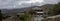 Beautiful panoramic view of the island of Crete near the cafe, Sfendoni cave, horizontal