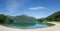 Beautiful panoramic view of Lago Di Ledro, Italy