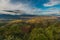 Beautiful panoramic view of marche apennines in Italy