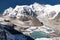 Beautiful panoramic view of Mount Cho Oyu