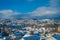 Beautiful panoramic view of the norwegian city Trondheim during the winter