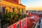 Beautiful panoramic view of  old district Alfama, Lisbon, Portugal