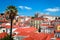 Beautiful panoramic view of  old district Alfama, Lisbon, Portugal