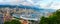 Beautiful panoramic view of port area La Condamine and Monte Carlo, Principality of Monaco