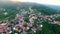 Beautiful panoramic view of small Signagi town located near Alazani valley