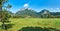 Beautiful panoramic view in sunny september day of the Pieniny National Park, on Trzy Korony - English: Three Crowns, Poland