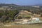 Beautiful panoramic view of the thermal baths of Saturnia and the surrounding countryside, Grosseto, Tuscany, Italy