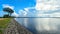 Beautiful panoramic view of the Tissa Wewa, Anuradhapura, Sri Lanka