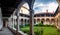 Beautiful Panoranic View of the  Yard of Monastery of St. Francis in Pula