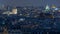 Beautiful Paris night cityscape timelapse seen from Montmartre. Paris, France