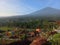 Beautiful Park in The Foothill of Mountain Slamet Indoensia