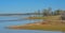 Beautiful park view of Enid Lake in George Payne Cossar State Park at Oakland, Yalobusha County, Mississippi