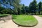 Beautiful parkland at Albury Botanic garden in New South Wales, Australia.