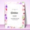 Beautiful Party Invitation Card template layout decorated with watercolor flowers decor border