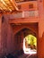 Beautiful passage in Abyaneh red village , Iran , fall season