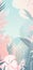 Beautiful pastel floral illustration background, vertical wallpaper. Generative Ai