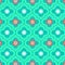 Beautiful pastel green decorated Morocco floral seamless pattern