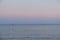 Beautiful pastel shades sunset over the sea. Amazing skyline. Beautiful nature sunset background. Sea sunset.