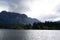 Beautiful Patagonia landscape of Andes mountain range and lakes.