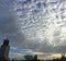 Beautiful patchy clouds over Newcastle civic centre