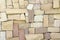 Beautiful pattern of sandstone wall