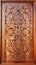 Beautiful patterns, wooden carved on the door.Oriental craft.