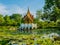 Beautiful pavilion in the pond