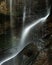 Beautiful peaceful long exposure waterfall detail intimate lands