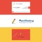 Beautiful Pencil Logo and business card. vertical Design Vector
