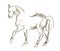 Beautiful pencil sketch - the horse