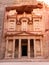 Beautiful Petra treasury front view