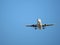 Beautiful photo of a plane landing at the airport taking land