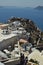Beautiful Photo Postcard With Picturesque Houses & Castle With The Aegean Sea In The Infinite After An Increibe Lookout In Oia On