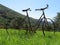 Beautiful photo of a rusty old bicycle and abused