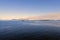 A beautiful photo of a vast ocean and islands in the distance - views along the inside passage BC ferry ride up the west coast o