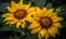 A beautiful photograph of Helianthus annuus flower