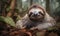 A beautiful photograph of The Pygmy Three-toed Sloth