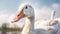 Beautiful Photorealistic Rendering Of A White Goose