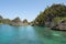 Beautiful Piaynemo Natural Park in the ocean captured in Raja Ampat, Fam Islands