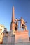 Beautiful Piazza del Quirinale in sunset light in Rome, Italy