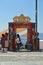 Beautiful And Picturesque Entrance To A Bar And Restaurant In Fira On The Island Of Santorini. Travel, Cruises, Architecture, Land