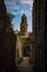 Beautiful, picturesque view of Saint Giles Church, in the quaint Italian village of Bussana Vecchia