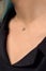 Beautiful piercing on the neck of a woman close-up. A modern way of piercing
